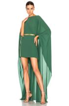 Norma Kamali Poncho Dress In Green