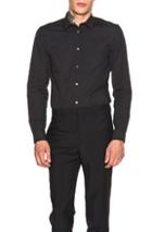 Maison Margiela Slim Fit Garment Dyed Shirt In Black