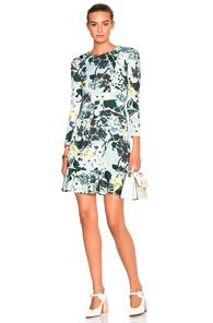 Erdem Judy Dress In Blue,floral