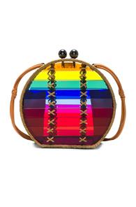 Wai Wai Jabuticaba Bag In Stripes,red,neutral
