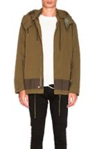 Robert Geller Vincent Hooded Bomber In Green