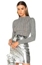 Proenza Schouler Lurex Turtleneck Sweater In Gray,metallics