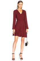 3.1 Phillip Lim Long Sleeve Ruffle Dress In Red