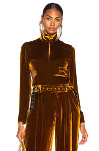 Marques ' Almeida Cut Out Back Top In Brown