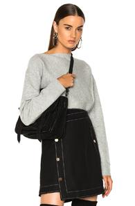 Proenza Schouler Double Face Cashmere Boatneck Sweater In Gray
