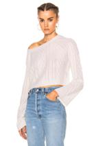 Theperfext Ella Cable Top In White