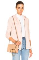 Atm Anthony Thomas Melillo French Terry Zip Front Jacket In Neutrals,pink