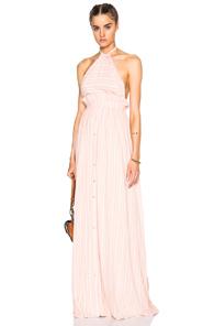 Mara Hoffman Halter Dress In Stripes,pink