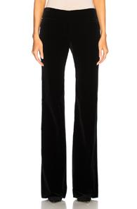 Nili Lotan Amoire Velvet Pant In Black