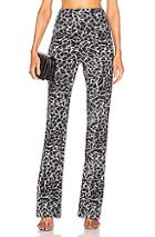 Norma Kamali Boot Pant In Abstract,black