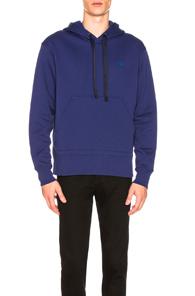 Acne Studios Ferris Face Hoodie In Blue