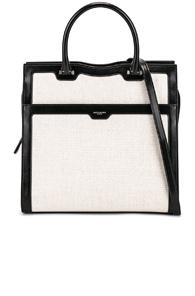 Saint Laurent Medium Monogramme Uptown Bag In White
