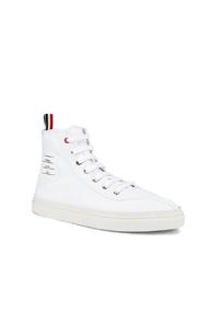 Thom Browne Paper Label Hi-top Sneaker In White