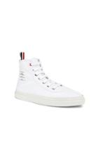 Thom Browne Paper Label Hi-top Sneaker In White