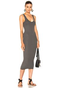 Enza Costa Tank Dress In Green