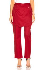 Sies Marjan Judy Wool Twill Pant In Red