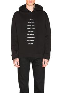 Raf Simons Classic Graphic Hoodie In Black