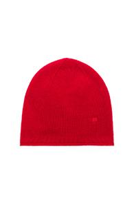 Acne Studios Face Slouch Beanie In Black In Red