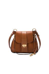 Chloe Small Leather Lexa Bag In Brown