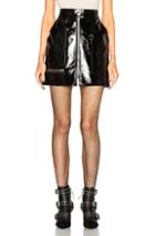 Isabel Marant Lynne Patent Leather Skirt In Black