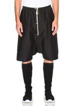 Rick Owens Pod Shorts In Black