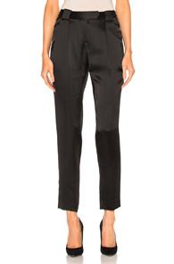 Michelle Mason Pleat Trousers In Black