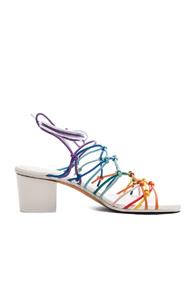Chloe Net Heels In White