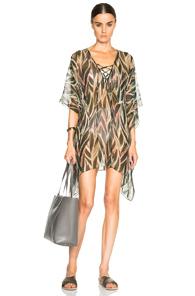 Adriana Degreas Georgette Araruta Short Kaftan