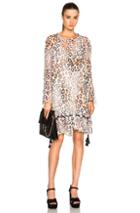 Chloe Leopard Gauze Dress In Neutrals,animal Print