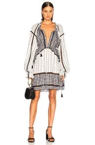 Dodo Bar Or Regina Midi Dress In Black,white