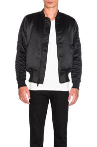 Stampd Charmeuse Bomber In Black