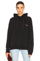 Re/done Cindy Crawford The Crawford Hoodie In Black