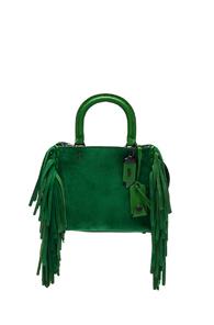 Coach 1941 Suede Fringe Rogue Bag In Green