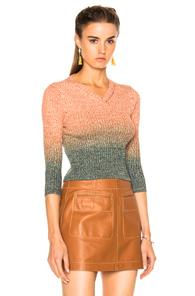 Acne Studios Riva Sweater In Abstract,blue,ombre And Tie Dye