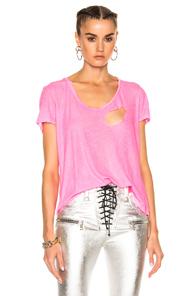Unravel For Fwrd Basic Tee In Pink,neon