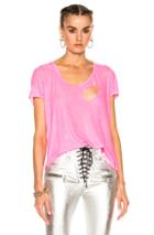 Unravel For Fwrd Basic Tee In Pink,neon