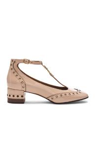 Chloe Perry Patent Leather Pumps In Neutrals