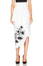 Peter Pilotto Printed Cady Skirt In White