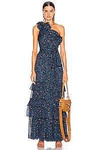 Ulla Johnson Subira Gown In Blue