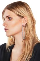 Saint Laurent Embellished Hook Earrings In Metallics