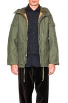 Engineered Garments Double Cloth Field Jacket In Green
