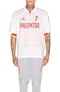 Adidas Football Predator Beckham Jersey In Red,white