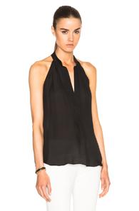 Nili Lotan Jane Sleeveless Top In Black