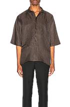 Haider Ackermann Kimono Shirt In Abstract,brown