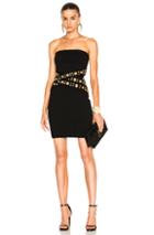 Alexandre Vauthier Strapless Waist Detail Dress In Black