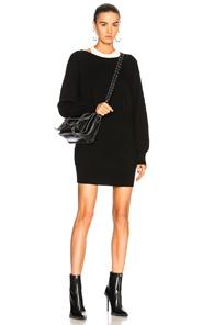 T By Alexander Wang Bi-layer Knit Dress In Black