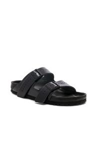 Rick Owens X Birkenstock Leather Arizona In Black