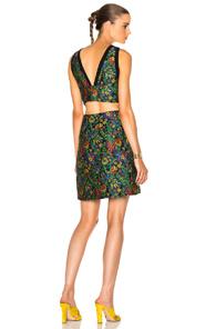 3.1 Phillip Lim Floral Side Cut Dress In Flora,black