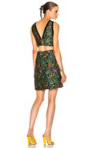 3.1 Phillip Lim Floral Side Cut Dress In Flora,black