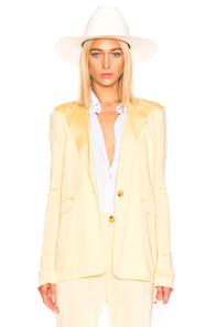 Acne Studios Janine Suit Jacket In Yellow